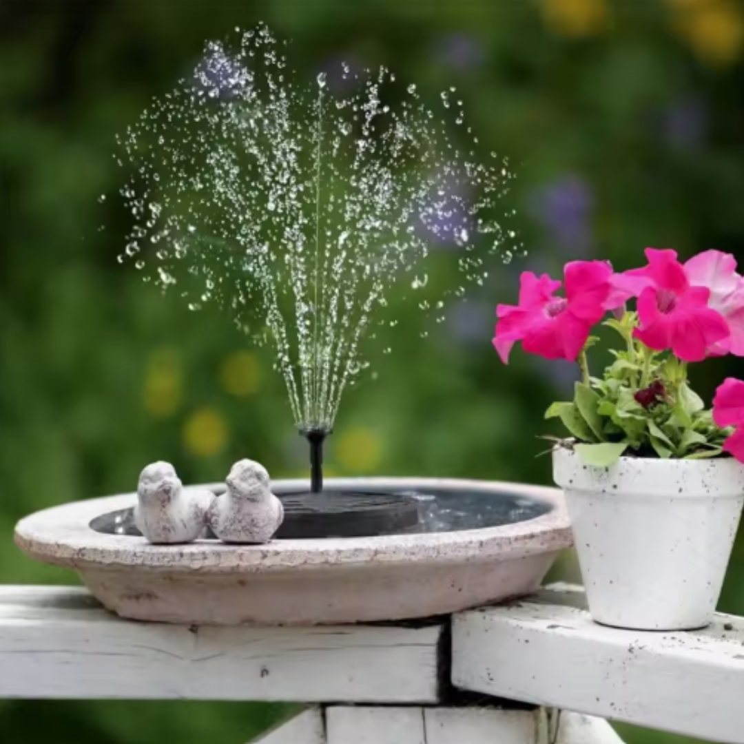 Owiwell™ Solar Garden Fountain – Eco-Friendly Outdoor Water Feature