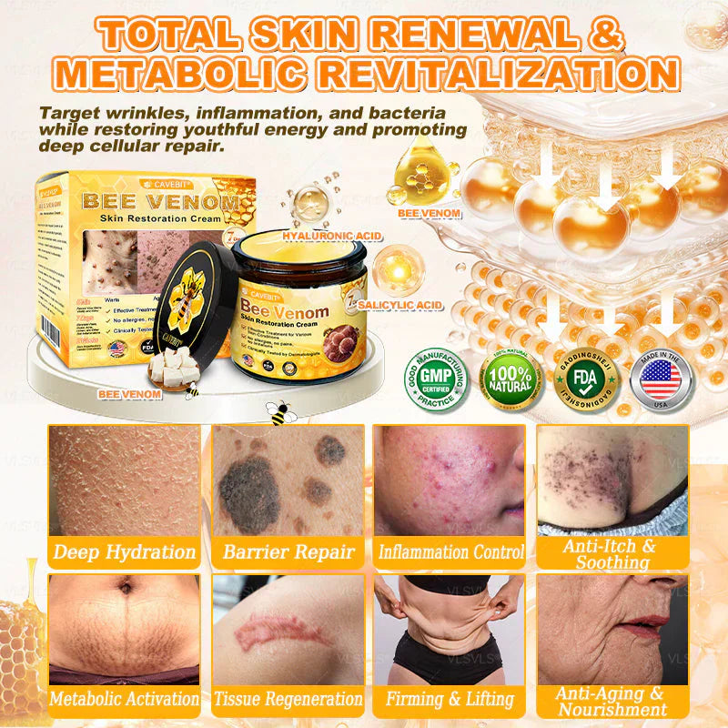 💐💟💐Made and Shipped from US ✨ Cavebit® Bee Venom Skin Restoration Cream 🔥 LAST DAY 80% OFF