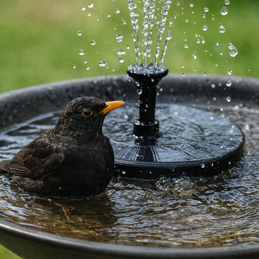 Owiwell™ Solar Garden Fountain – Eco-Friendly Outdoor Water Feature