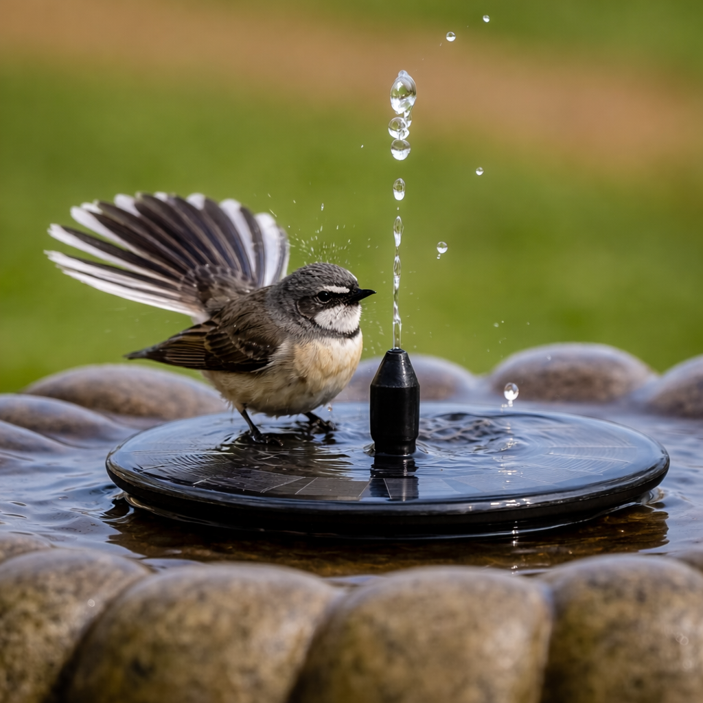 Owiwell™ Solar Garden Fountain – Eco-Friendly Outdoor Water Feature