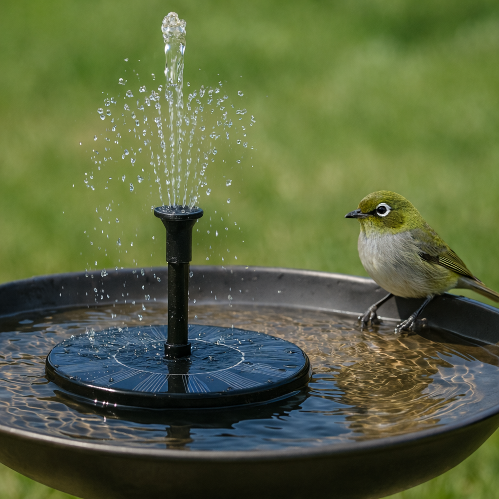 Owiwell™ Solar Garden Fountain – Eco-Friendly Outdoor Water Feature