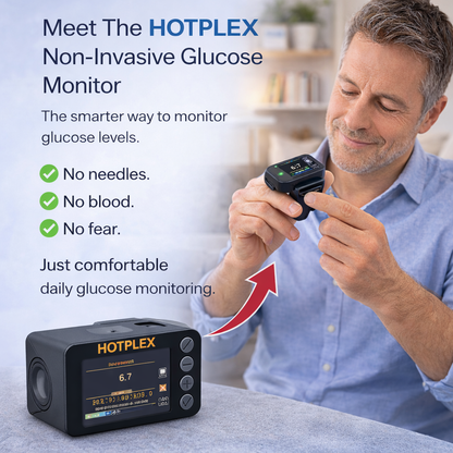 Hotplex™ Advanced Non-Invasive Glucose Monitor-99.9% Accuracy + Exclusive Gift ✅TGA Approved