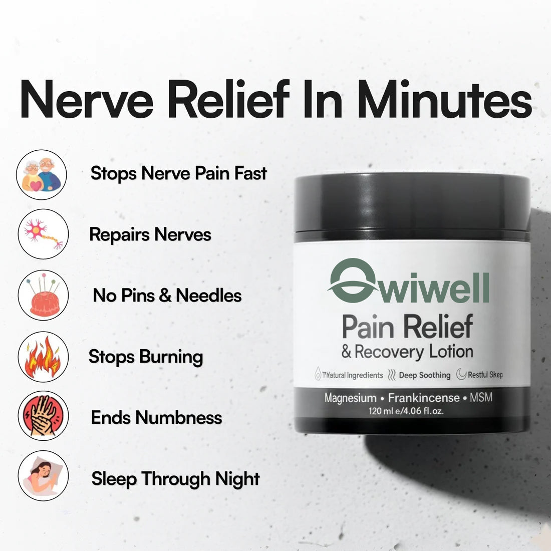 Owiwell Nerve Pain Relief & Repair Lotion