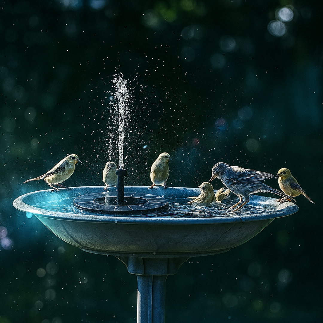 Owiwell™ Solar Garden Fountain – Eco-Friendly Outdoor Water Feature