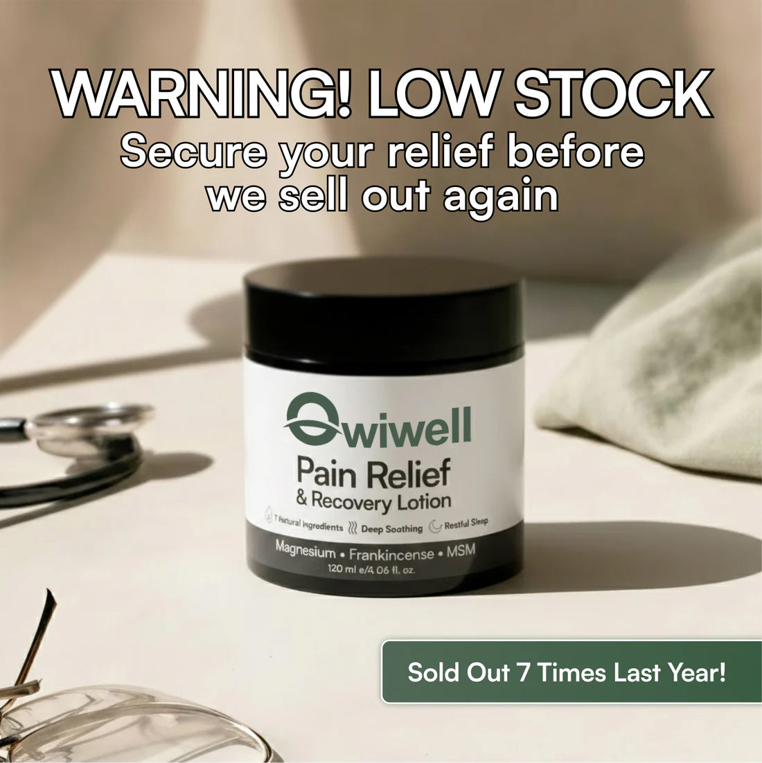 Owiwell Nerve Pain Relief & Repair Lotion